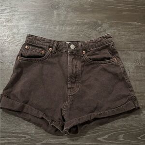 Zara Dark Brown Jean Shorts